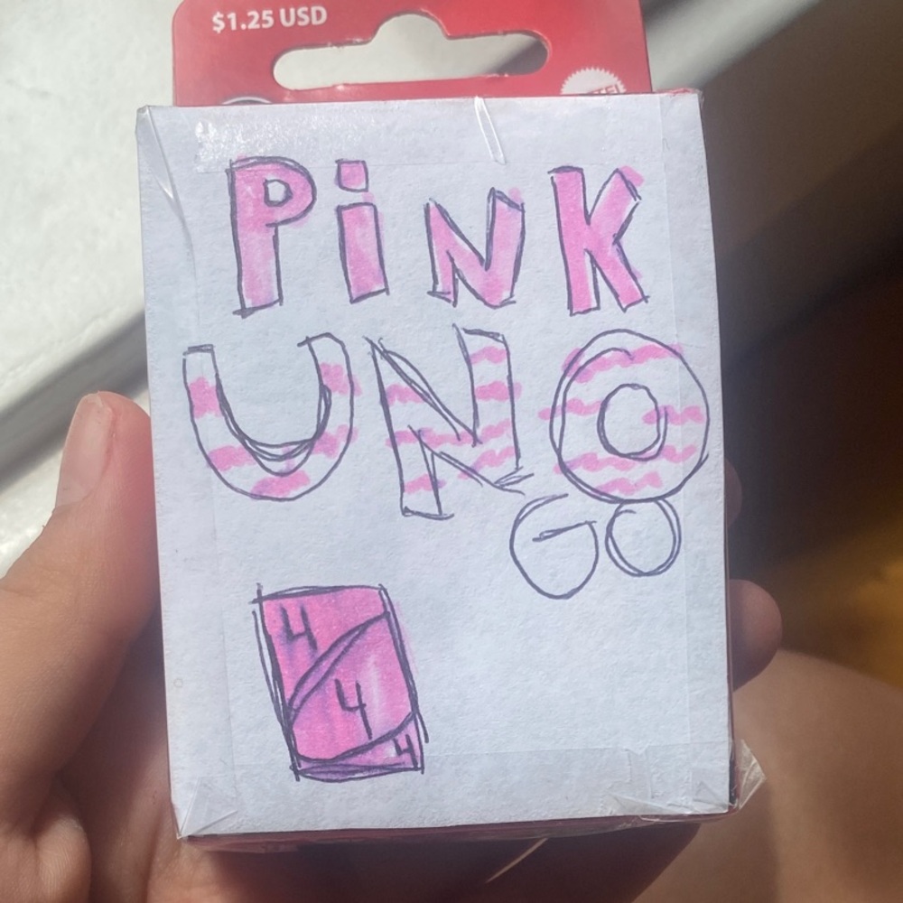 Pink UNO Card Game
